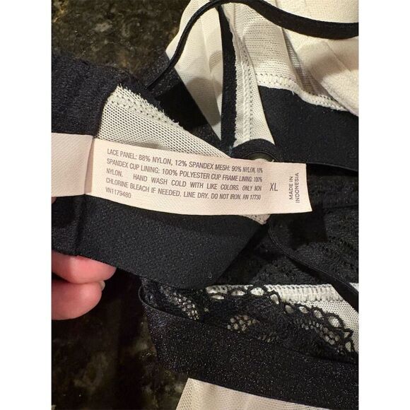 Auden Women's Multicolor Lace & Mesh Nightgown Size XL - Picture 8 of 9